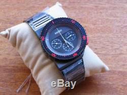 Seiko Vintage Non Digital Watch Nos Giugiaro Red Bishop Alien 7a28 Brand New