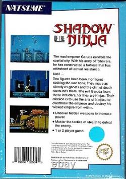 Shadow of the Ninja NES Brand New Can You Overthrow The Mad Emperor Garuda