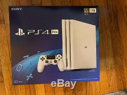 Sony Play Station PS4 Pro 1 TB Glacier White Console Limited Edition, Brand New