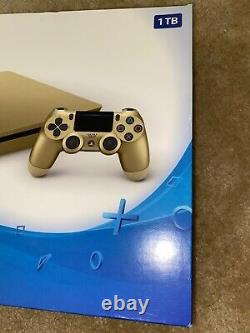Sony PlayStation 4 Slim Limited Edition 1TB Gold Console PS4 Brand New