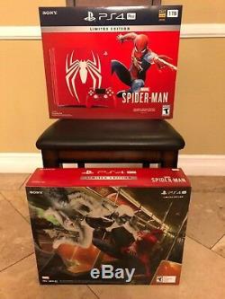 Sony PlayStation PS4 Pro 1TB Limited Edition Spider-Man Console bundle brand new