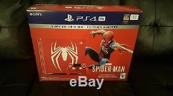 Spider-Man PS4 Pro 1TB Limited Edition Amazing Red Console Brand New