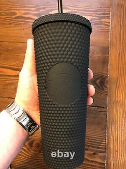 Starbucks LIMITED EDITION 24 oz Matte Black Studded Tumbler Cup 2021. Brand New