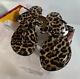 Tory Burch Miller Leopard Sandals Patent Leather Size 8 Brand Newno Box