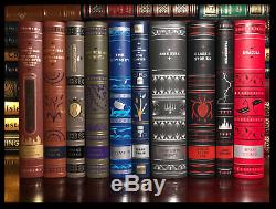 Ten 10 Volume Leather Bound Matching Set Brand New Collectible Classic Stories