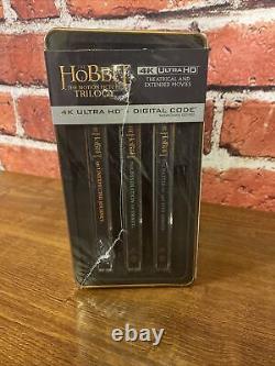 The Hobbit Trilogy 4K Digital Steelbook Box Set, Brand New Dented SEE Pictures