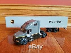 UPS Freight Volvo Sleeper Die Cast Truck 1/64 scale-Dry Van 53'-Brand New