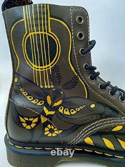Unique Custom Hand Painted Ellie Themed Doc Martens, size 5 boots brand new