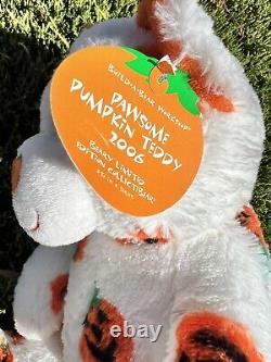 Vintage Build a Bear Pawsome Pumpkin Teddy 2006 beary limited edition brand new