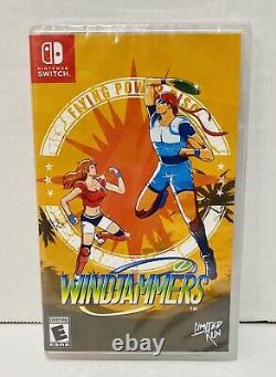 Windjammers Nintendo Switch Limited Run BRAND NEW Factory Sealed Ships Fast