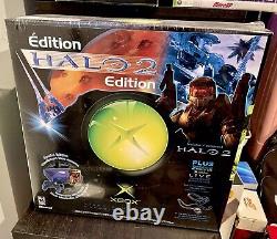 Xbox Halo 2 Limited Edition Console Clear Blue Bell / Canada BRAND NEW! GRAIL