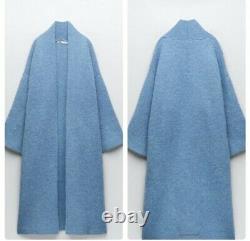 Zara Limited Edition Long Coat with Alpaca Wool. RRP £199. Brand New With Tags