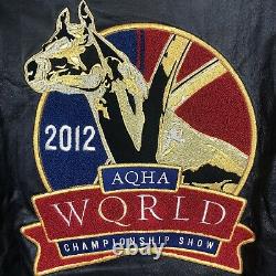 2012 Aqha World Championship Show Cripple Creek Veste En Cuir Brand New T.n.-o.