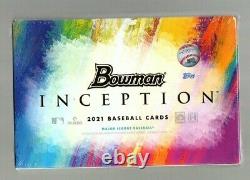 2021 Bowman Inception Baseball Factory Scellé Hobby Box 2 Auto's Livraison Gratuite