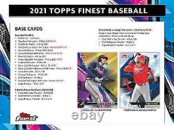 2021 Topps Finest Baseball Hobby Box Nouvelle Marque Scellée Livraison De Priorité Gratuite