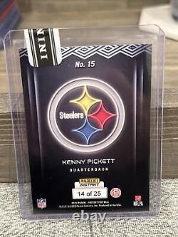 2022 Kenny Pickett Panini Rookie Draft Night Card Rc 14/25 Nouvelle Marque Scellée
