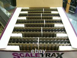 50 Pack Flambant Neuf Mth 45-1001 Scaletrax 10 Solid Rail Straight Track Section