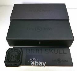 Bell & Ross Cyber Skull Br01-csk-ce/srb 45mm Box Papers Flambant Neuf