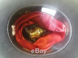Borsalino Fedora Marque New Black Hat Jhonny Profond Gold Label 56 Limited Edition