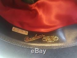 Borsalino Fedora Marque New Black Hat Jhonny Profond Gold Label 56 Limited Edition
