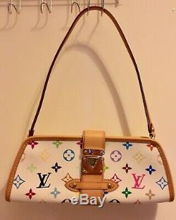 Brand New Louis Vuitton Blanc Multicolor, Limited Edition Evening Bag