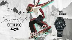 Brand New Seiko 5 Sports Yuto Horigome Edition Limitée Black Watch Sbsa161