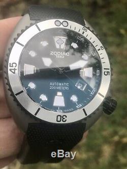 Brand New Zodiac Oceanaire Limited Edition Swiss Automatic Anthracite Dial 44mm