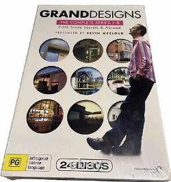 Coffret Rare en Édition Limitée de la Série Grand Designs Saisons 1 à 8 (DVD, 2011) Neuf