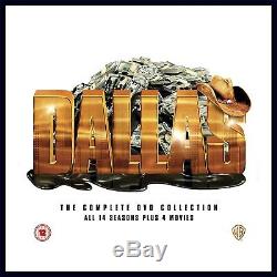 Dallas Complete Series Saisons 1-14 Plus 4 Films DVD Boxset 105 Disques Neuf
