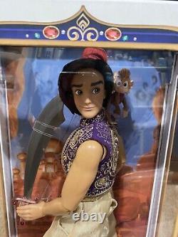 Disney Store Limited Edition Doll Aladdin & Abu 17 Le 3500 Brand New