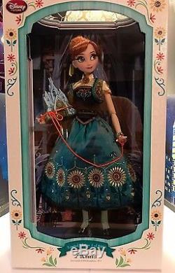 Disney Store Limited Edition Frozen Fever Anna Doll 17 Marque Nouveau Dans La Boîte