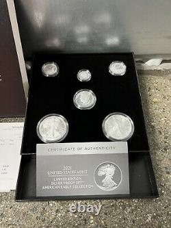 Edition Limitée 2021 Silver Proof Set American Eagle Collection Brand New