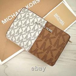 Édition limitée NOUVEAU PORTFEUILLE PLIANT MICHAEL KORS DEUX TONALITÉS PORTFEUILLE BI-FOLD