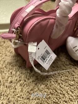 Édition limitée Tout neuf Sac Coach BOW Vivid Pink Runaway Tote Crossbody Bag