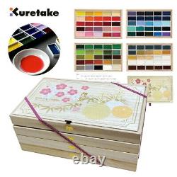 Ensemble de peintures aquarelles Kuretake Gansai Tambi 100 MC20/100WD3 Édition limitée tout neuf