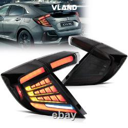 Feux arrière LED VLAND pour Honda Civic Hatchback 10e génération avec séquentiel 2016-2021