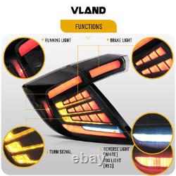 Feux arrière LED VLAND pour Honda Civic Hatchback 10e génération avec séquentiel 2016-2021