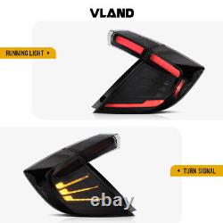 Feux arrière LED VLAND pour Honda Civic Hatchback 10e génération avec séquentiel 2016-2021