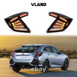 Feux arrière LED VLAND pour Honda Civic Hatchback 10e génération avec séquentiel 2016-2021