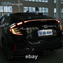 Feux arrière LED VLAND pour Honda Civic Hatchback 2016-2021 avec animation de démarrage