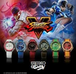 Grand Nouveau Seiko 5 Sports Street Fighter V Edition Limitée Zangief Watch Srpf24