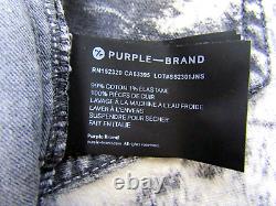 Jean pour homme en édition limitée Purple Brand P001, taille 40, effet usé.