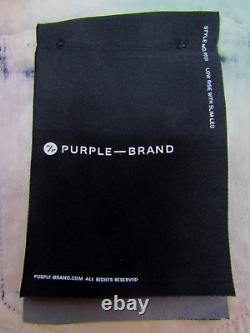 Jean pour homme en édition limitée Purple Brand P001, taille 40, effet usé.