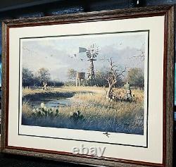 John Dearman The Late Show Remarque Dove Hunting Lithographie #1 Brand New Frame