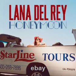 Lana Del Rey Lune De Miel Vinyl 2015 Première Presse Rouge Translucide 2lp 180g Marque Nouveau