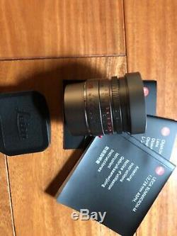 Leica Summicron 28mm F2 Titanium Marque New Edition Limitée