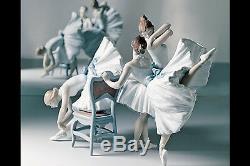 Lladro # 8476 Backstage Ballet Limited Edition Marque Nib 3 Ballerines Filles F / Sh