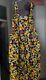 Lucy & Yak Limited Edition Mustard Floral Dungarees Brand New L32 Royaume-uni 14/16