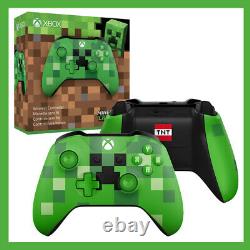 Manette sans fil Xbox One Édition limitée Creeper Minecraft toute neuve