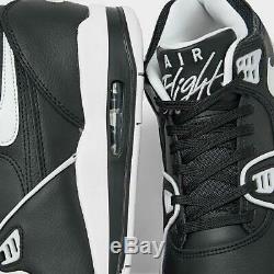 Marque Nouveau Hommes Nike Air Flight'89 Athletic Basketball Chaussures De Sport Noir Et Blanc
